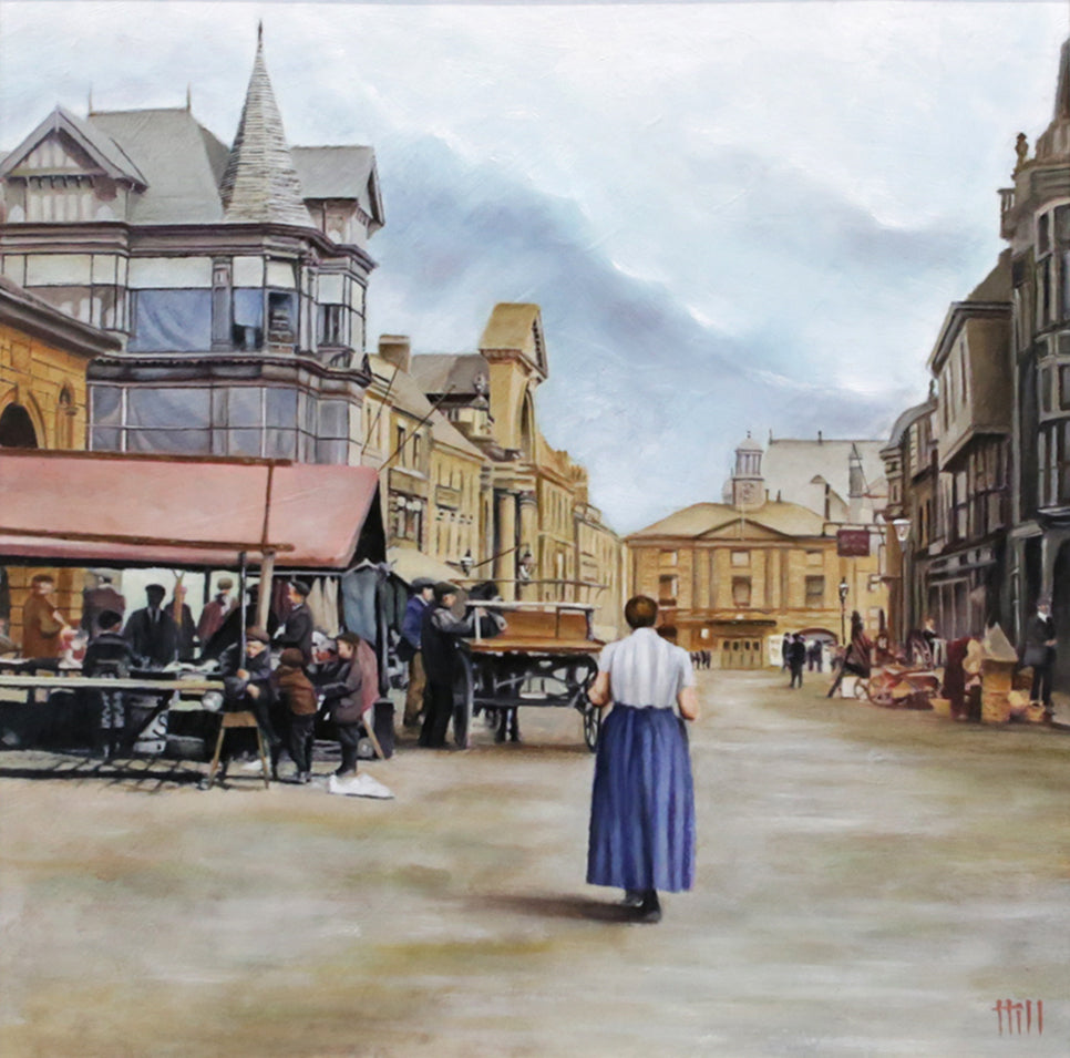 Market Place, Pontefract - Canvas Print