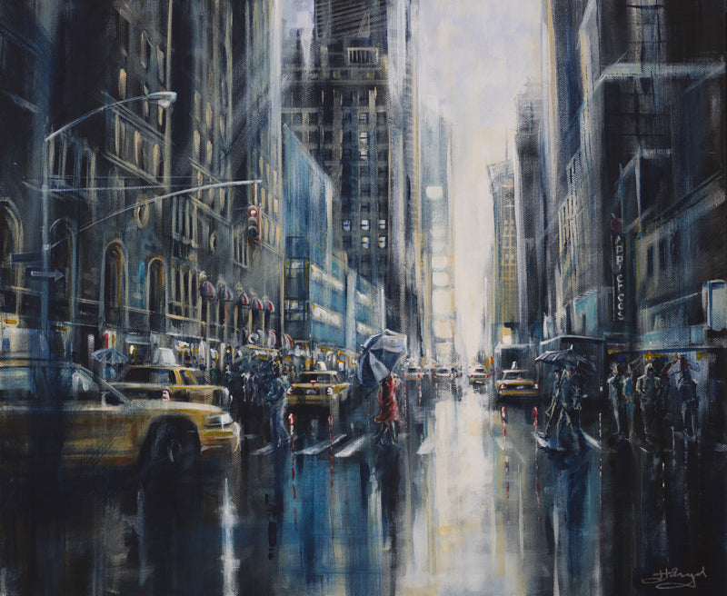 Rain In NYC - Original Painting
