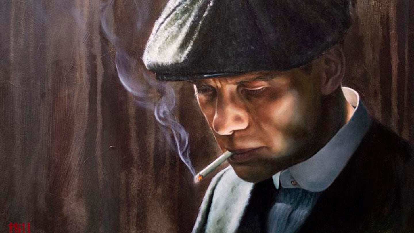 Adrian Hill Original Oil Painting of Thomas Shelby from Peaky Blinders