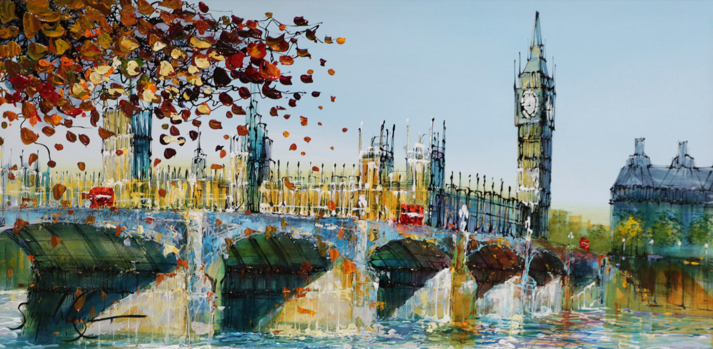 SOLD - Autumn Over Westminster Bridge - Original Painting