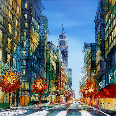 Blue Skies in New York - Original Painting