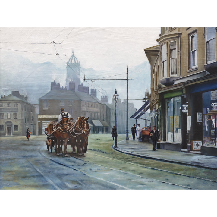 Cornmarket, Pontefract - Paper Print