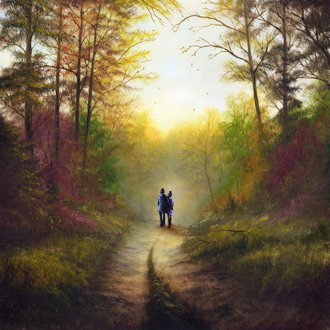 'Cosy hearts and falling leaves' - Limited Edition Print