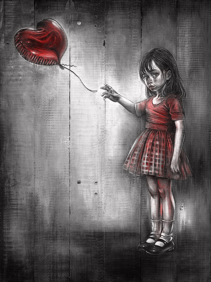 Girl with Balloon - Limited Edition on Canvas