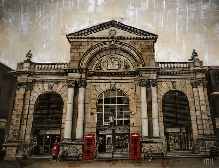 'The Market Hall' Original Oil Painting