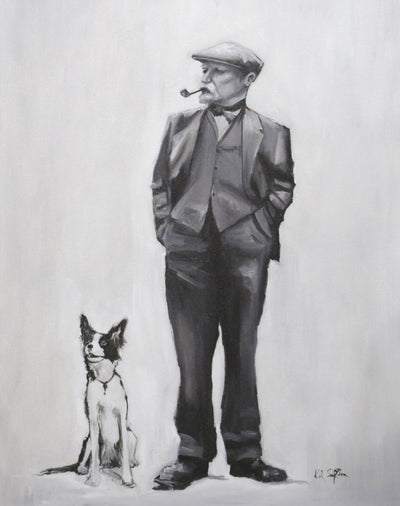 One Man and His Dog - Original Painting