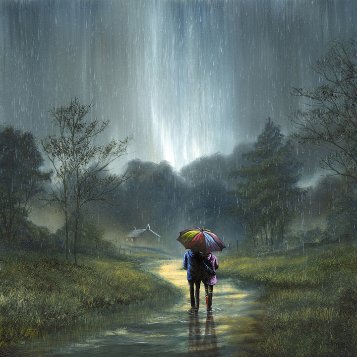 'Warmth Beyond the Rain' - Hand Embellished Limited Edition Print