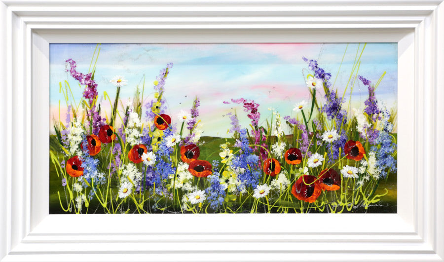 Wildflower Fields - Original Mixed Media