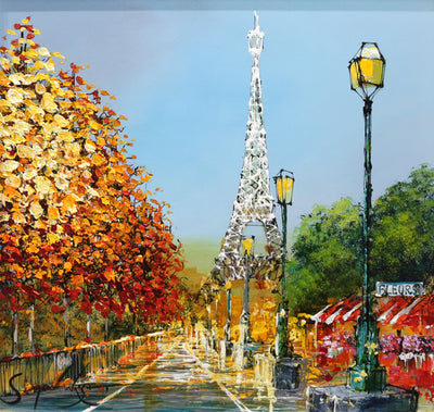 SOLD - Autumn by the Seine - Original Painting