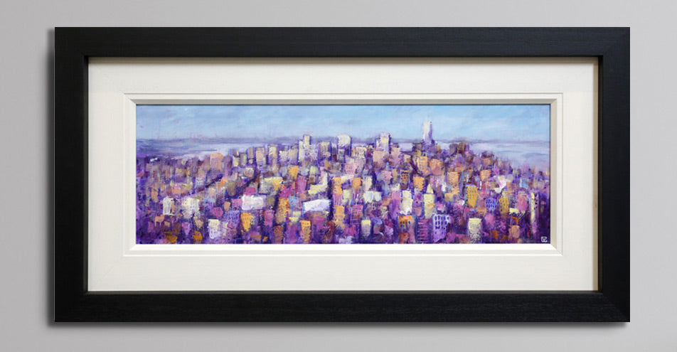 Manhattan Skyline - Original Oil Painting