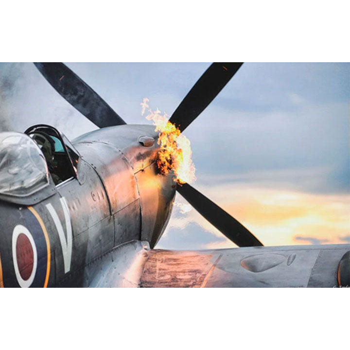 Graham Taylor – Flaming Spitfire | Fine Art Print