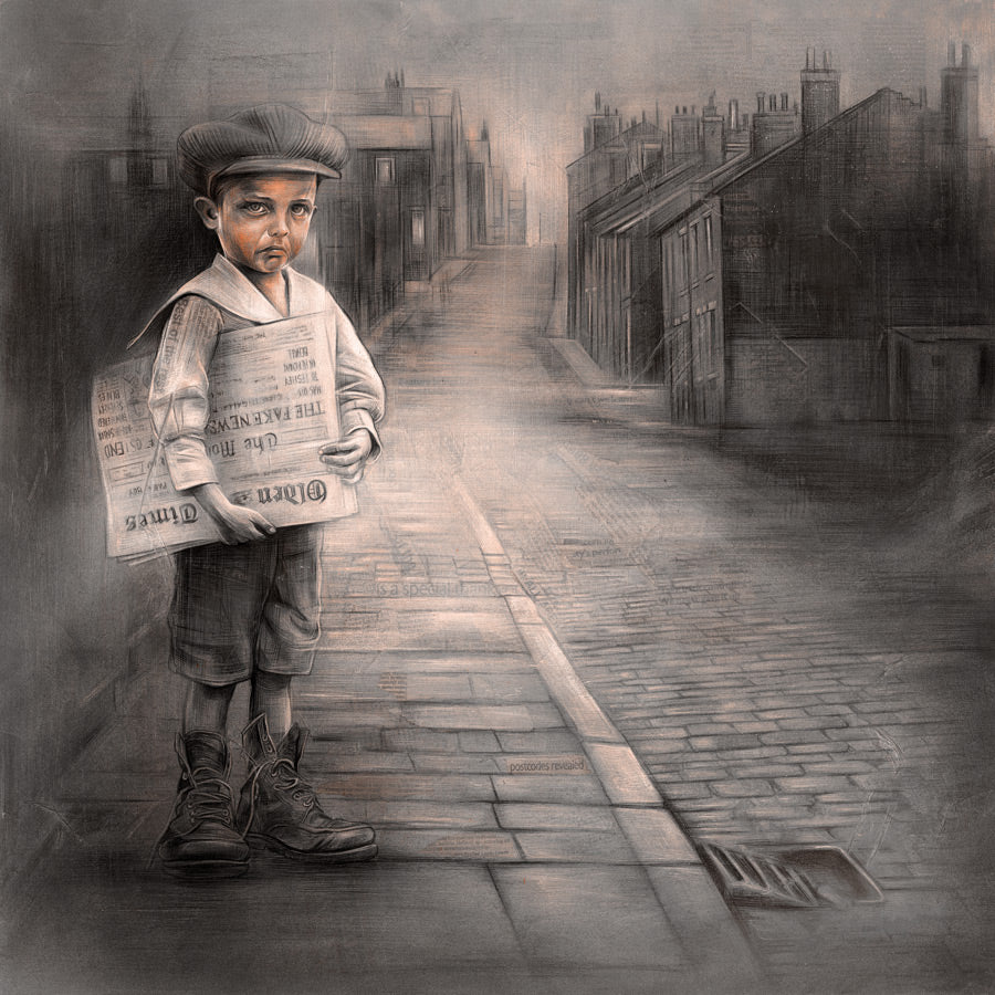 Paperboy - Limited Edition on Canvas