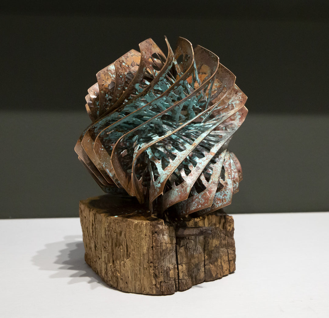 Patina Spiral - Sculpture