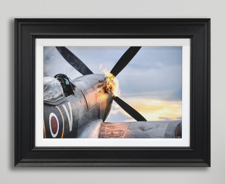 Graham Taylor – Flaming Spitfire | Fine Art Print