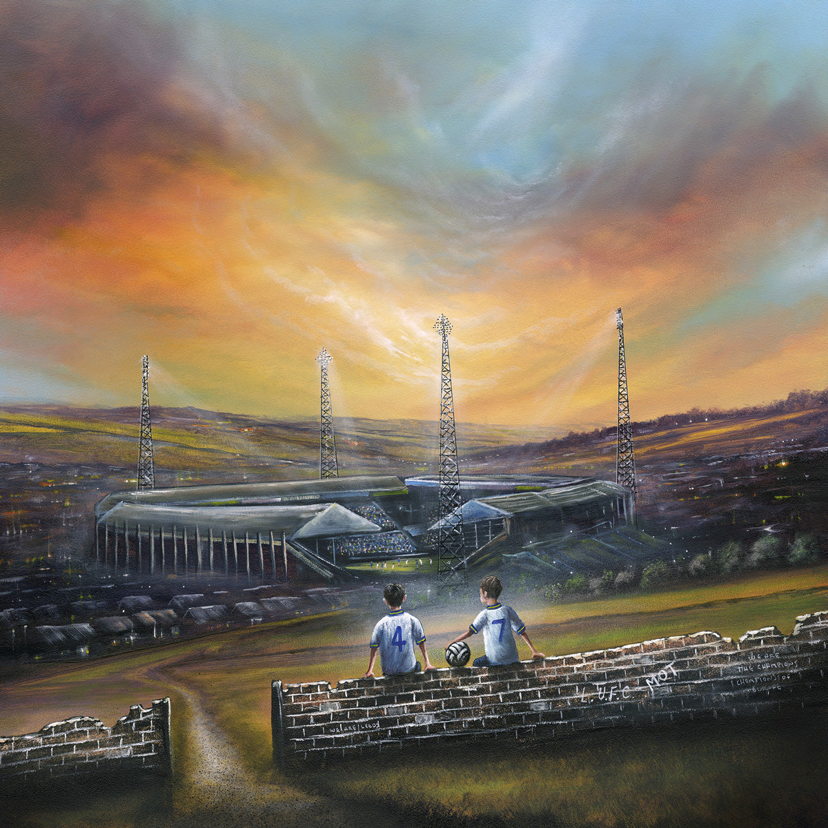 'The Glory Days' Limited Edition- Leeds United Art